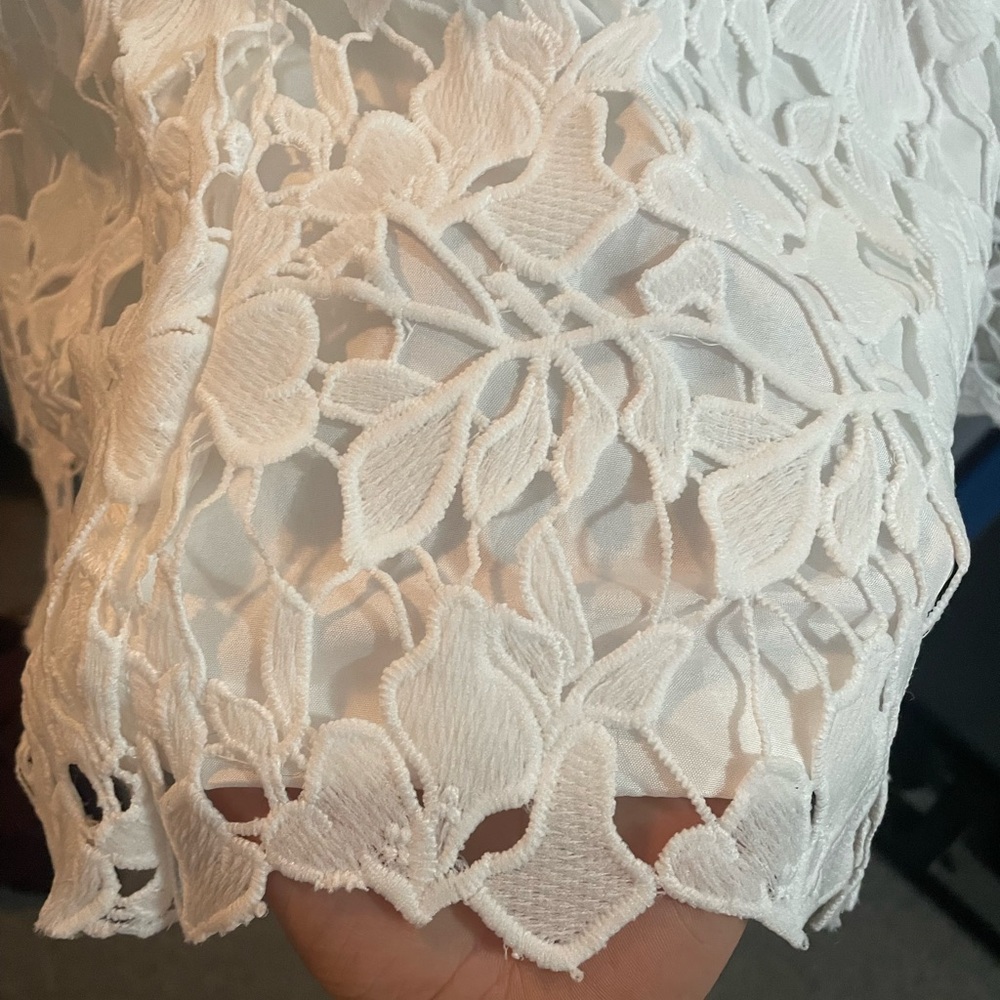 Women’s Short Lace Wedding Dress- size 10US - Picture 8 of 13